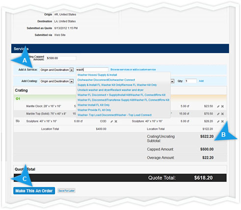 Create Instant Quotes